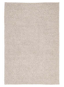 Zilya Beige Chunky Wool Rug