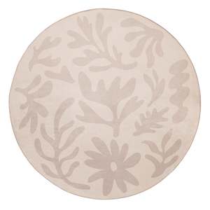 Round Rugs: Antem Cream Beige Shapes Rollie Pollie Round Playmat