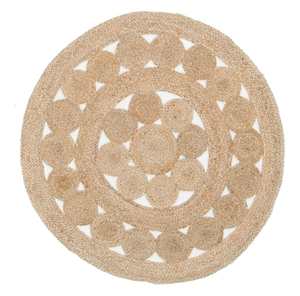 Jute Rugs: Kochi Hand-Braided Round Jute Rug