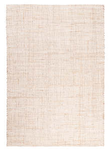 Jute Rugs: Reema Ivory Cream Jute and Wool Textured Rug