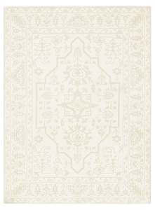 Lianda Neutral Medallion Washable Rug
