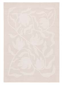 Vibrant Rugs: Irene Beige Botanical Washable Rug