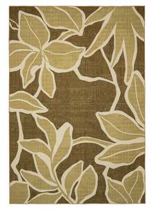 Vibrant Rugs: Vivienne Dark Green Botanical Washable Rug