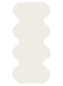 Sultry Summer Rugs: Lianna Cream Scallop Washable Bath Mat