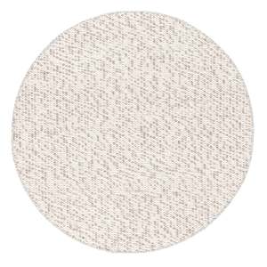 Mallory Marbled Cream and Grey Chunky Wool Round Rug
