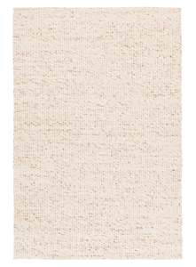 Cotton Jute Rugs: Indya Marbled Cream and Beige Chunky Wool Rug