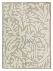 Green Rugs: Gerda Green Grey Leaves Rollie Pollie Playmat