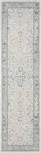 Anine Cream And Grey Multi-Colour Traditional Floral Runner Rug