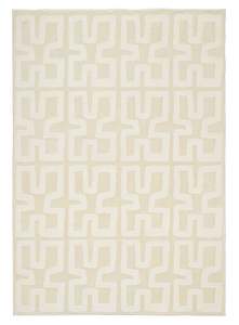White Rugs: Villosa Textured Neutral Washable Rug