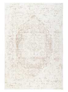 White Rugs: Cabanela Cream and Beige Distressed Washable Rug