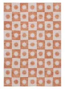 Milena Orange and Beige Washable Rug