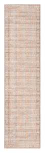 Narem Pink Orange and Blue Traditional Distressed Washable Runner Rug