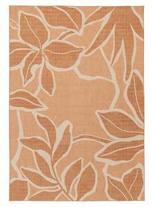 Aadita Pink and Peach Botanical Washable Rug