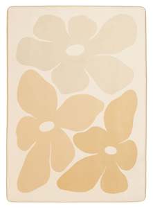 Yellow Rugs: Gwen Yellow Flowers Rollie Pollie Playmat