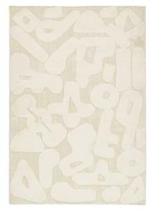 Izar Neutral Abstract Washable Rug