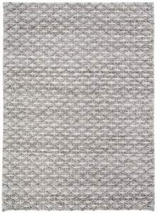 Mia Grey Lattice Wool Rug