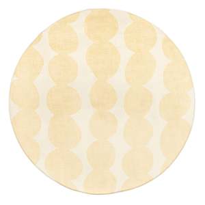 Cree Yellow and Beige Abstract Rollie Pollie Round Playmat