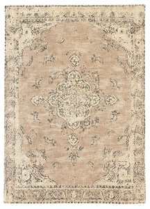 Beige Rugs: Sadie Coral Peach Turkish Style Distressed Rug