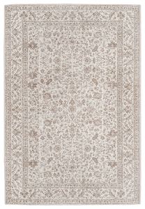 Moselle Beige and Brown Floral Distressed Rug