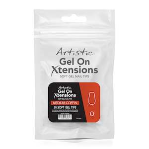 Artistic Gel On Xtensions: Artistic Gel On Xtensions Nail Tips - Medium Coffin / Size #0 / 50pc
