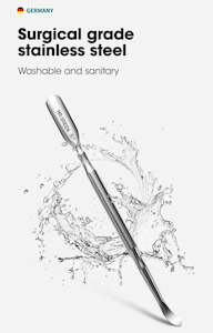 Cuticle Pusher - Small Blade - SS - Smooth Handle