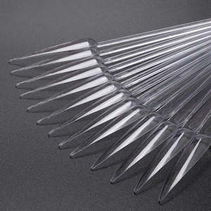 Nail Art - Colour Swatch Display - Clear Stiletto tip (50pc)