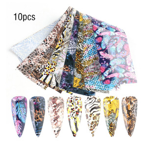 Nail Art Foil - Exotic Print (10pc)**