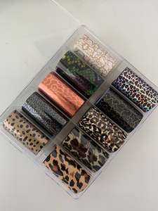 Nail Art Foil - Leopard & Snakeskin Print (10pc)*