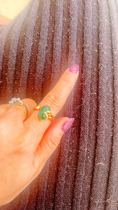 Products: Silver with Gold plated. Natural Malachite 20230209zhubao