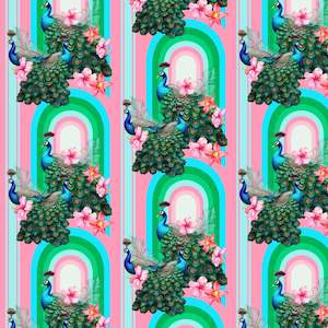 Fabric: Peacocks in Miami Fabric by Miss Lolo