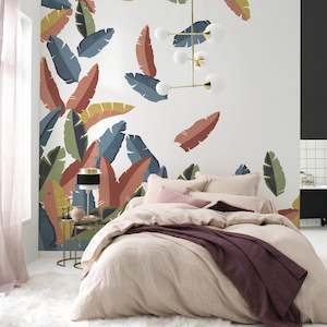 Aspiring Walls: Leafy Tropical House Mural by Aspiring Walls