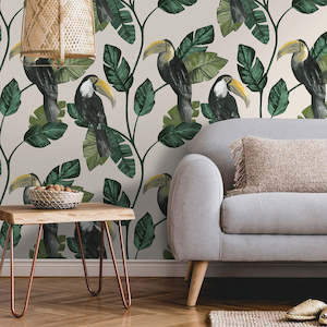 Aspiring Walls: Amazonia Toucan Wallpaper by Aspiring Walls