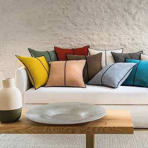 Cushion Cover: Linen Cushion Cover by Casamance (17 colours)