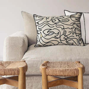 Cushion Cover: Anamorphose Cushion Cover by Casamance