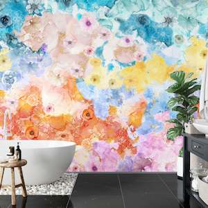 Entire Collection: Petal Prism Removable Bathroom Wallpaper