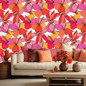 Misslolo Wallpaper: Hibiscus Hottie Wallpaper by Miss Lolo