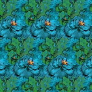 Tickled Blue Fabric by Miss Lolo