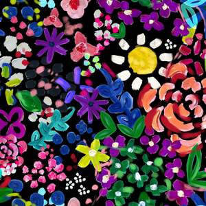 Fabric: Night Blooms Fabric by Miss Lolo