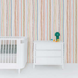 Peel And Stick Wallpaper: Striped Pajamas Peel + Stick by Miss Lolo