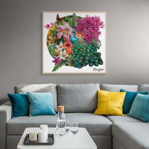 Miss Lolo Artwork: Kahukura and the Peacock Artwork by Miss Lolo (LIMITED EDITION)