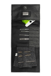 All Gifts: muud, Carla Leather Needle Wallet: Black