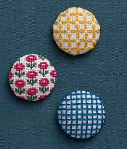 Gifts To Make: Zizashi Japanese Embroidery Kit - Garden Buttons