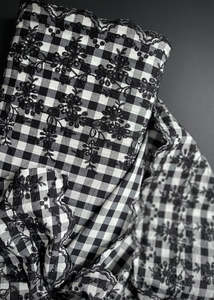 Fabric: Josephine - Broderie Anglais Border Gingham