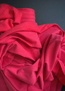 Go to Organics - Cotton Sweat Shirting, Tomato Red