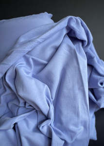 Go to Organics - Cotton Sweat Shirting, Periwinkle Blue