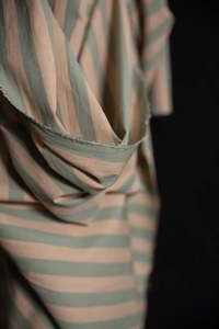 Land & Sea Organic Cotton Linen Stripe Fabric