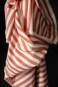 Gala Organic Cotton Linen Stripe Fabric