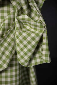 Tartines Organic Cotton Linen Gingham Fabric