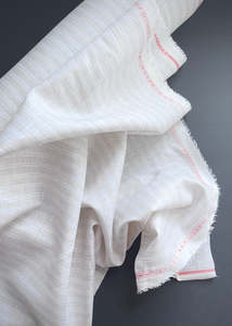 Linen: European Linen - Sunday Stripe, Sand