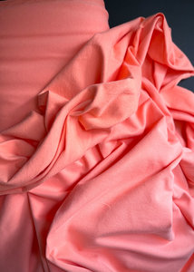 Medium Weight: Go to Organics - Cotton Sweat Shirting, Neon Pastel Orange
